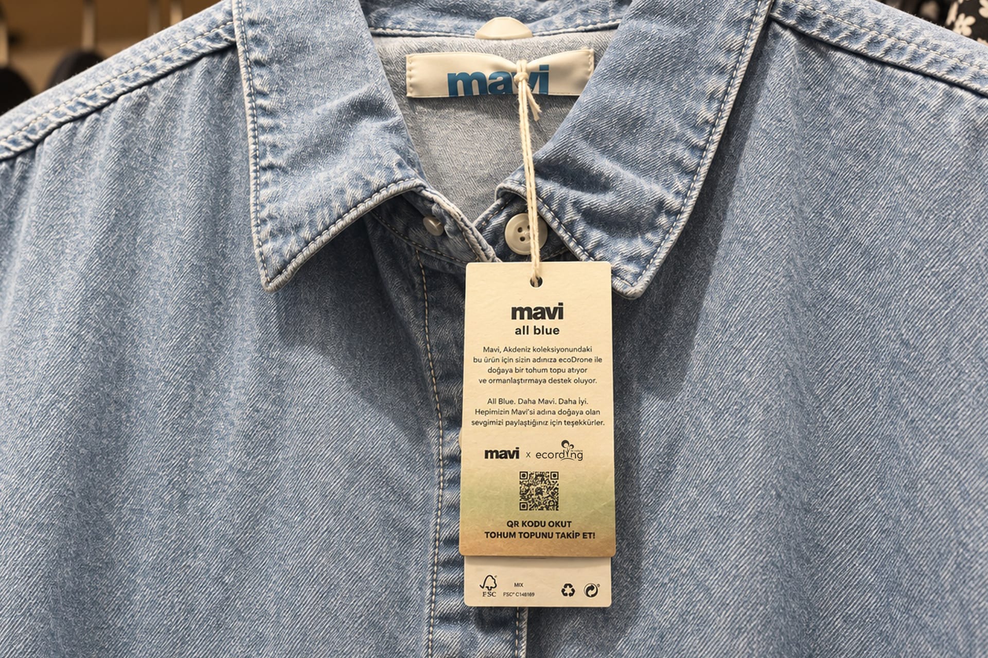 ecording katkı etiketiyle Mavi denim ürün